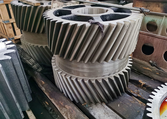 Op maat gemaakte dubbelspirale tandwielen met 35 tanden en 20° drukhoek voor zware toepassingen