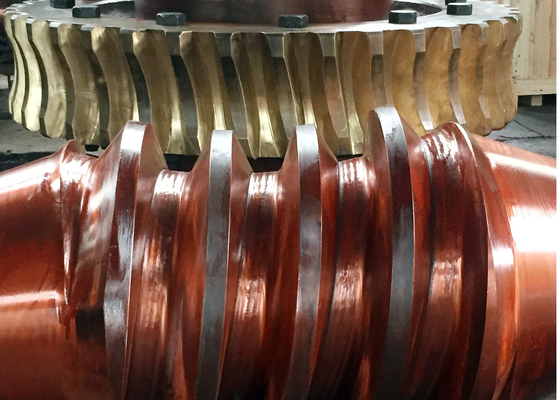 Op maat gemaakte OEM ZCuAl10Fe3 worm schacht en worm gear set voor hoogwaardige toepassingen