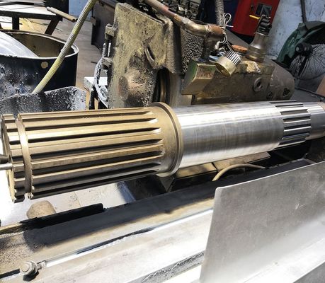 Op Maat Gemaakte Spline-Aandrijfas met Cilindrisch Tandprofiel en Diverse Opties voor het Maken van Vertanding